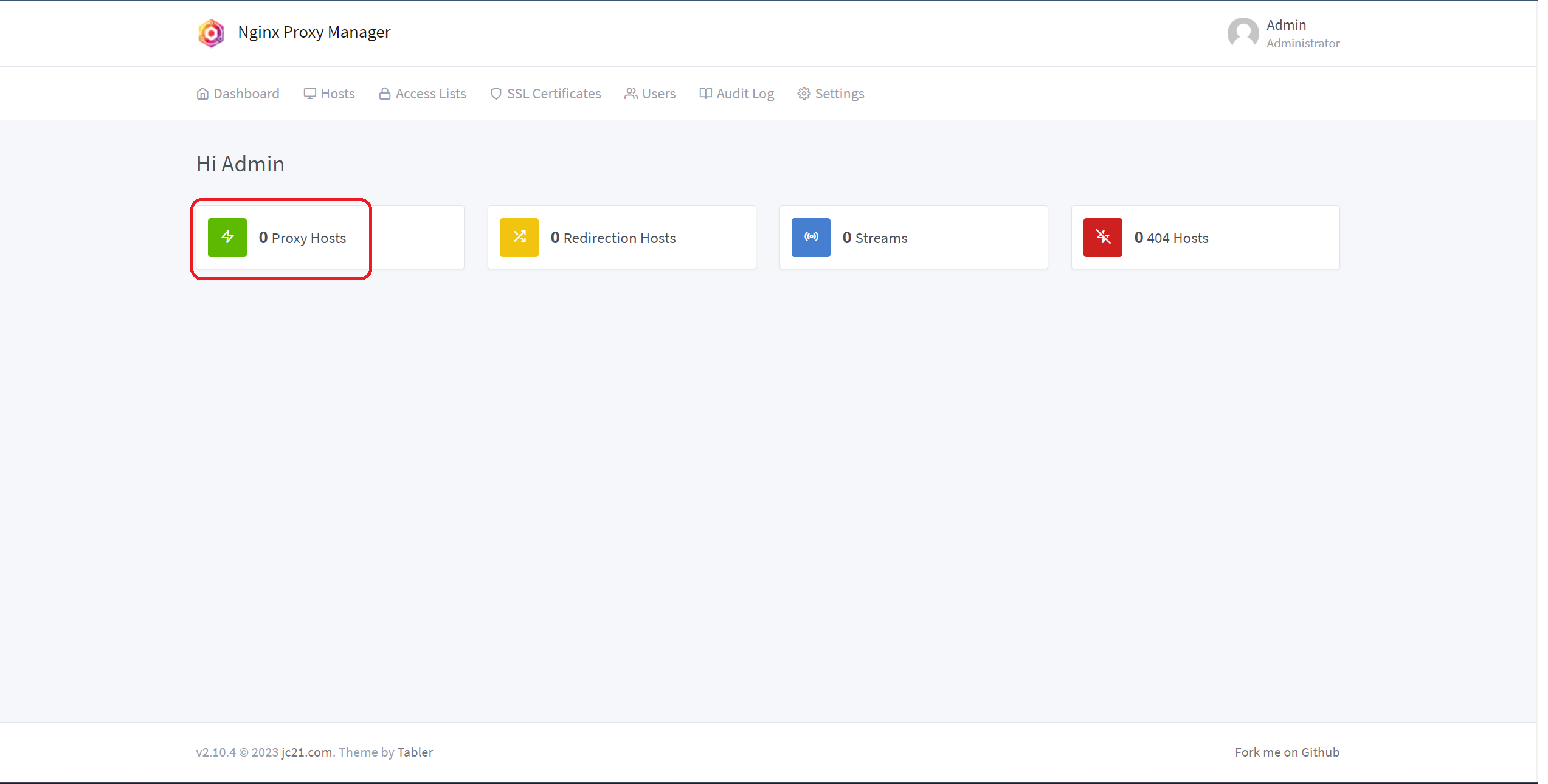 image: Nginx Proxy Manager - Proxy hosts configuration