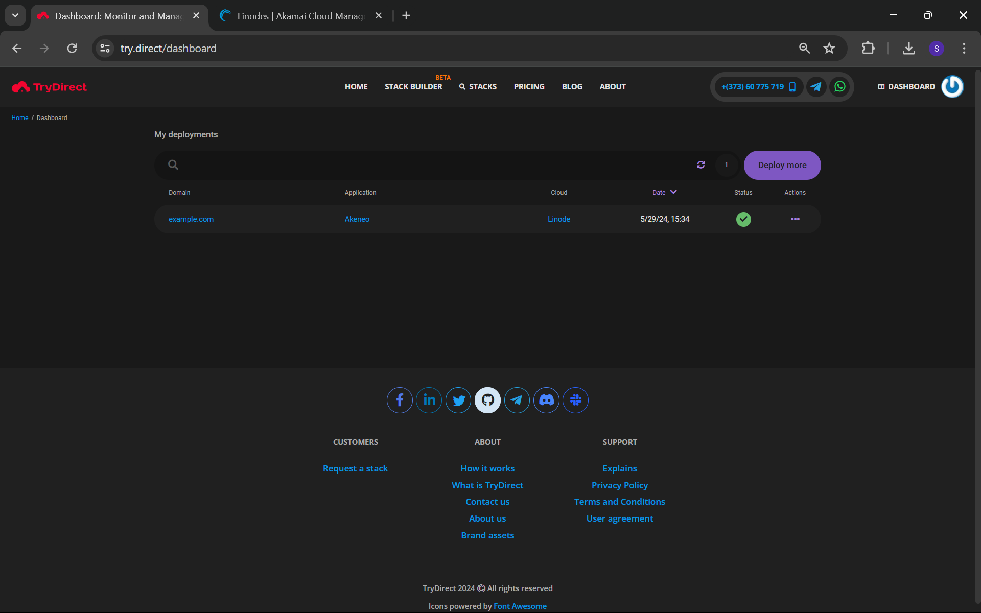 image: Akeneo deployment complete