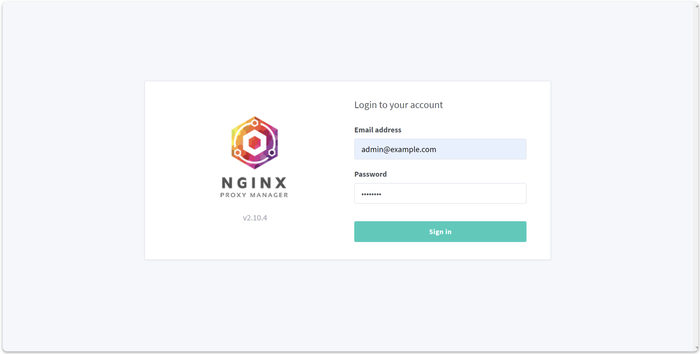 image: Nginx Proxy Manager - Login to your account